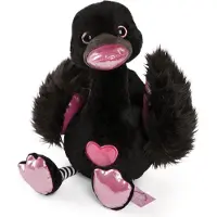 Nici peluche Love Black Swan 25cm, VERT