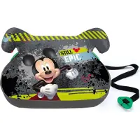 Disney Siège auto Mickey Booster R129 - Siège enfant sûr avec guide de ceinture épaulière