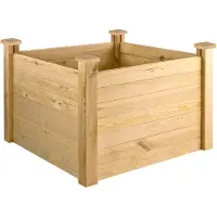 Dema Parterre surélevé en bois 104x104x77 cm Florian