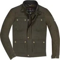 Merlin Veste de moto en cire Yoxall II, olive, XL