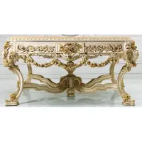 AEA Table de salle à manger en bois véritable Meubles de salon style antique Table Tables Italie