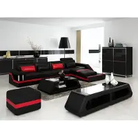 AEA Designer Ecksofa Sofa Wohnlandschaft Big Modernes Ledersofa Couch Hamburg III
