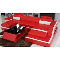 AEA Designer Ecksofa Sofa Wohnlandschaft Big Modernes Ledersofa + USB Couch Polster