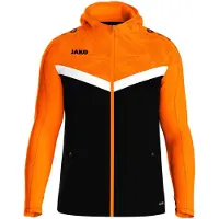 Jako Iconic Veste À Capuchon Femmes - Noir / Orange Fluo | Taille: 40