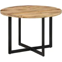 Prolenta Maison Exclusive - Table à manger 110 x 75 cm en bois massif de manguier