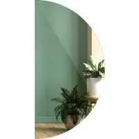 Tulup (40x80 cm) Miroir Avec Éclairage LED Semi Circulaire Blanc Froid Pour Intérieur Moderne Design Élégant