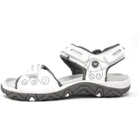 Mephisto Allrounder par , sandales plates pour femmes, modèle Lagoona, couleur blanche, style décontracté