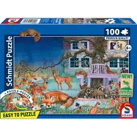 Schmidt Spiele Puzzle Visite Nocturne des Animaux - 100 à 149 pièces