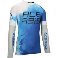 Acerbis Maillot Off Road Polyester J-Windy Aéré Filigrane Bleu/Blanc taille M
