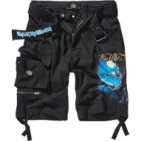 Brandit Iron Maiden Savage Fear Of The Dark Shorts Noir XL Homme