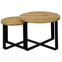 AEA Table d'appoint Design Tables de salon Nouveau Set 2x Table basse Table basse