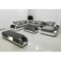 AEA Ecksofa couch sofa led garnitur wohnlandschaft polster garnitur usb beleuchtet