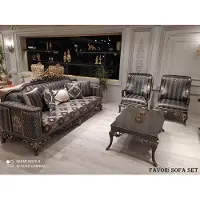 AEA Ensemble de canapés confortables 3+1+1 Canapé avec table basse 4pcs Set Groupe Rembourrage