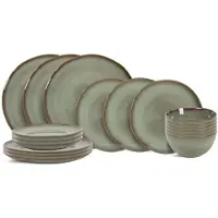 Cookinglife Service de vaisselle - Service 6 personnes - Sabi - 26 cm - 18 pièces