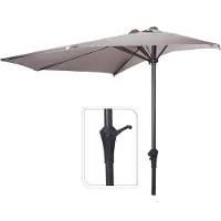 Basics Half Garden Sunshade Beige 270 cm
