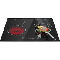 OEM Plaque de cuisson céramique intégrée, 4 zones de cuisson,tactile, Noir, EU