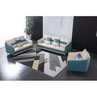 AEA Modernes Sofa Wohnzimmer Sofagarnitur 32 Sitzer Ledersofa Designer Sofa Möbel