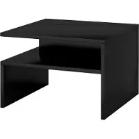 IMS Helvetia Table basse table de salon Coby 66x66x45cm noir (18174)