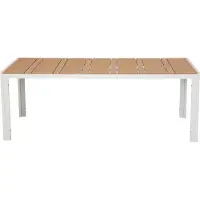 Ebuy24 Noah table de jardin 205x90 cmReproduction teck.