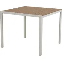 Ebuy24 Noah table de jardin 90x90 cmReproduction teck.