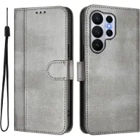 Cover-Discount Galaxy S26 Ultra – Retro Look Etui im Vintage Design (Samsung Galaxy S26 Ultra), Coque pour téléphone portable, Gris