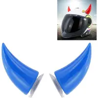 Alle Hersteller 2 PCS Ventouses pour Casque de Motocycliste Décoration de Casque de Motocycliste Décoration de Cornes pour Vêtements de Tête [Bleu]