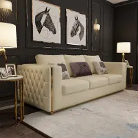 AEA Ledersofa Couch Wohnlandschaft Garnitur Design Modern Sofas Sofa 3 Sitzer Sitz
