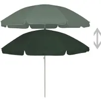 Syfax Parasol de plage vert 240 cm