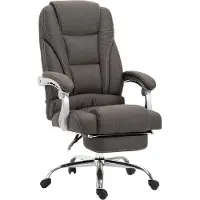 BellaFurn Chaise de bureau ergonomique - chaise de bureau - hauteur d'assise réglable en continu. Couleur : gris foncé