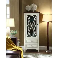 AEA Vitrine salon meuble buffet bois massif vitrines verre armoire bois véritable