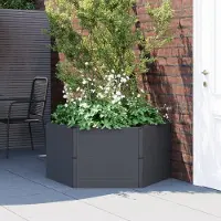 Prolenta Maison Exclusive - Bac à plantes d'extérieur anthracite en PP