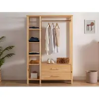 AEA Porte-manteau moderne en bois Porte-manteau couloir noble Tringle à vêtements