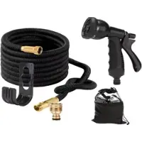 COFI Tuyau d'arrosage 15m - Tuyau d'arrosage avec suspension et accessoires