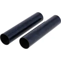 AKF Fahrzeugteile GmbH Jeu: 2x housse pour guidon télescopique, 165 mm, carbone forgé - Bleu