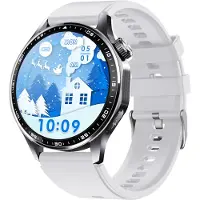 INF Montre connectée avec ECG, cardiofréquencemètre, tensiomètre et podomètre Silicone noir gris