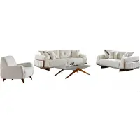 AEA Sofagarnitur Wohnlandschaft Sofa-Set Wohnzimmergarnitur Polstergarnitur Sessel