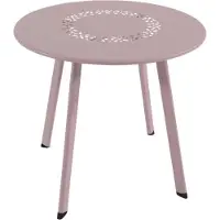 In And OutdoorMatch Table d'appoint - Rose - Ø45x40 cm - Acier