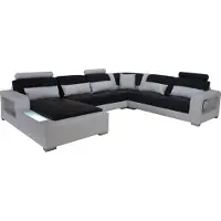 AEA Canapé en cuir Canapé Salon Salon d'angle Garniture Designer Moderne Coussin UForm Assise