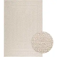 Syfax Tapis ZIZUR crème 140x200 cm aspect de jute intérieur extérieur