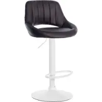 BellaFurn Tabouret de bar en similicuir - tabouret de bar - réglable & pivotant à 360