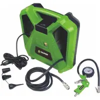 Fieldmann FDAK 201101-E Compresseur d'air sans huile ni réservoir, capacité d'aspiration : 180L/min, longueur du tuyau PVC : 3M, 8pcs accessoires