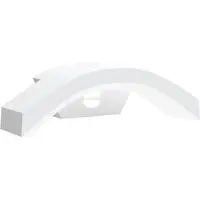 vidaXL Applique murale d'extérieur LED avec capteur blanc Fonte d'aluminium
