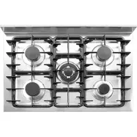 Hendi Cuisinière à gaz - 5 zones de cuisson, encastrement ouvert, Kitchen Line, 14,3kW, 900x640x(H)910mm