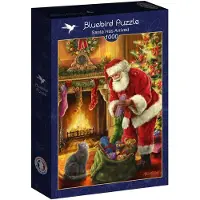 Blue Bird Santa Has Arrived