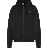 Karl kani Veste de survêtement noir / blanc
