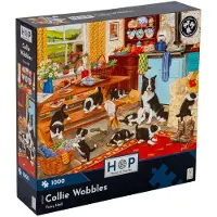 The House of Puzzles Casse-tête Collie Wobbles 1000 Teile Tiere
