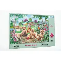 The House of Puzzles Puzzle XXL pièces Mucky Pups 500 pièces Animaux