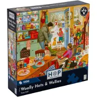 The House of Puzzles Chapeaux En Laine Et Bottes En Caoutchouc