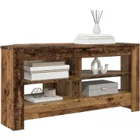 vidaXL Armoire TV d'angle vieux bois 102 x 40,5 x 45 cm Bois composite