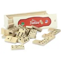 Vilac Dominos en bois - - Coffret à rayures - Mixte - A partir de 3 ans - Enfant - Vert